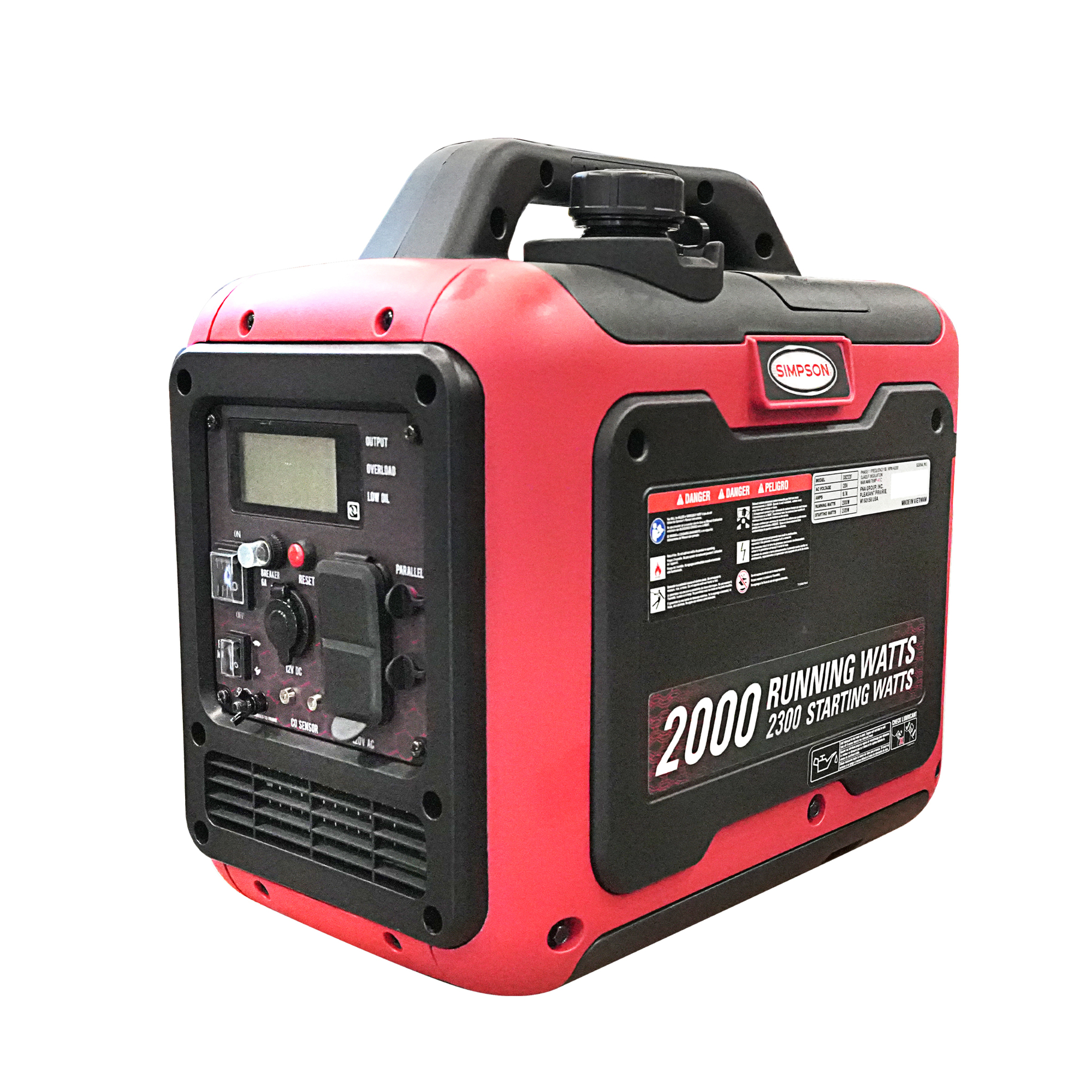 Simpson Inverter Portable Generator — 2300 Watts, Compact, Lightweight, Model# 70123